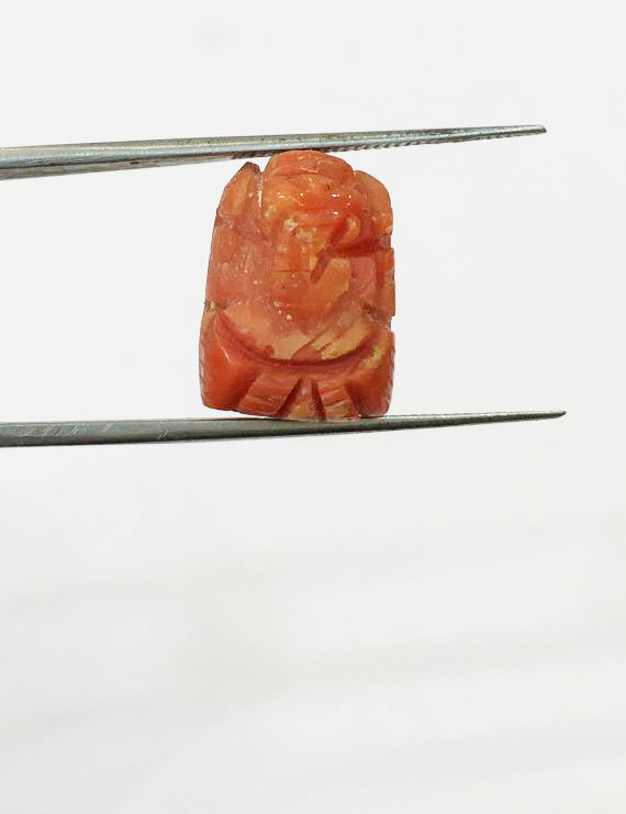 12.43 ct Natural Certified Ganesh Moonga